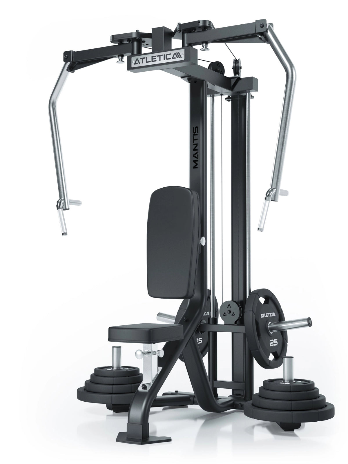 ATLETICA MANTIS Butterfly & Reverse Combo Plate Loaded – with loaded weight plates