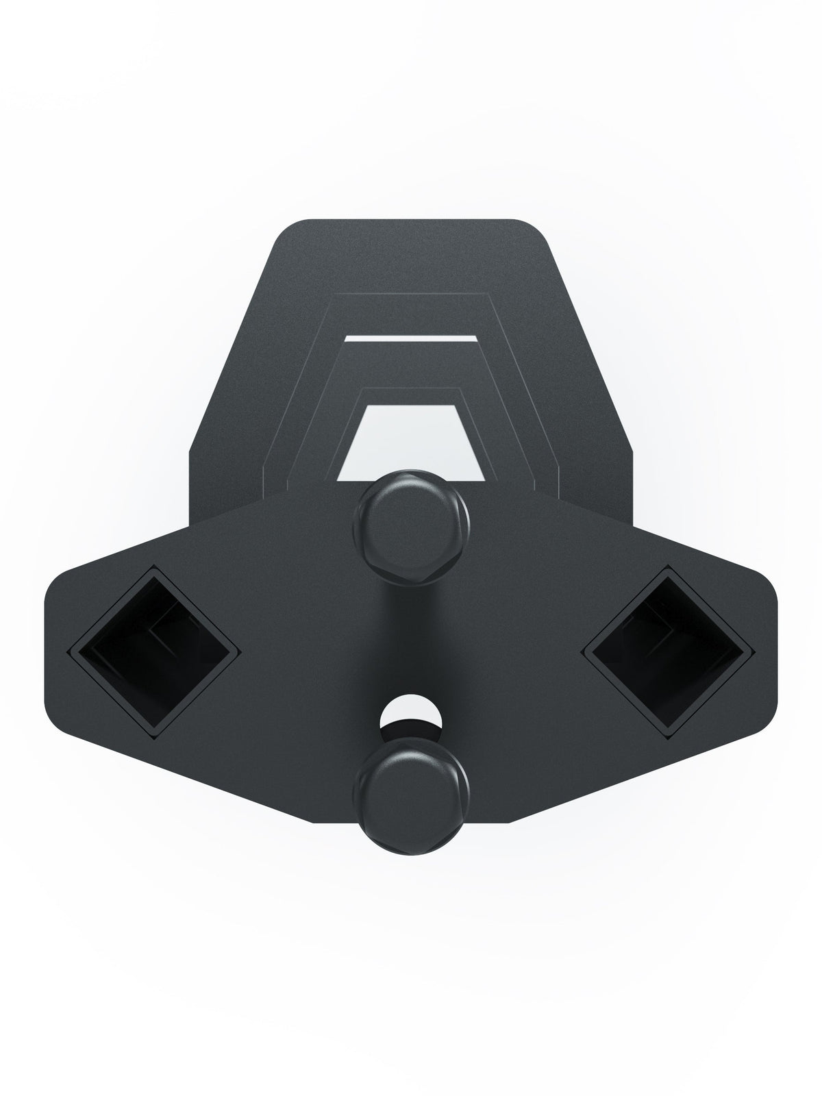 R8 Storage - Metal Bracket with Two Square Openings, Central Knob, for Safe Strength Training