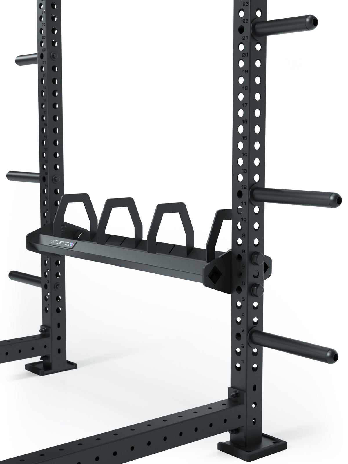R8 Holder - barbell holder rack with weight plate holders, for safe strength training
