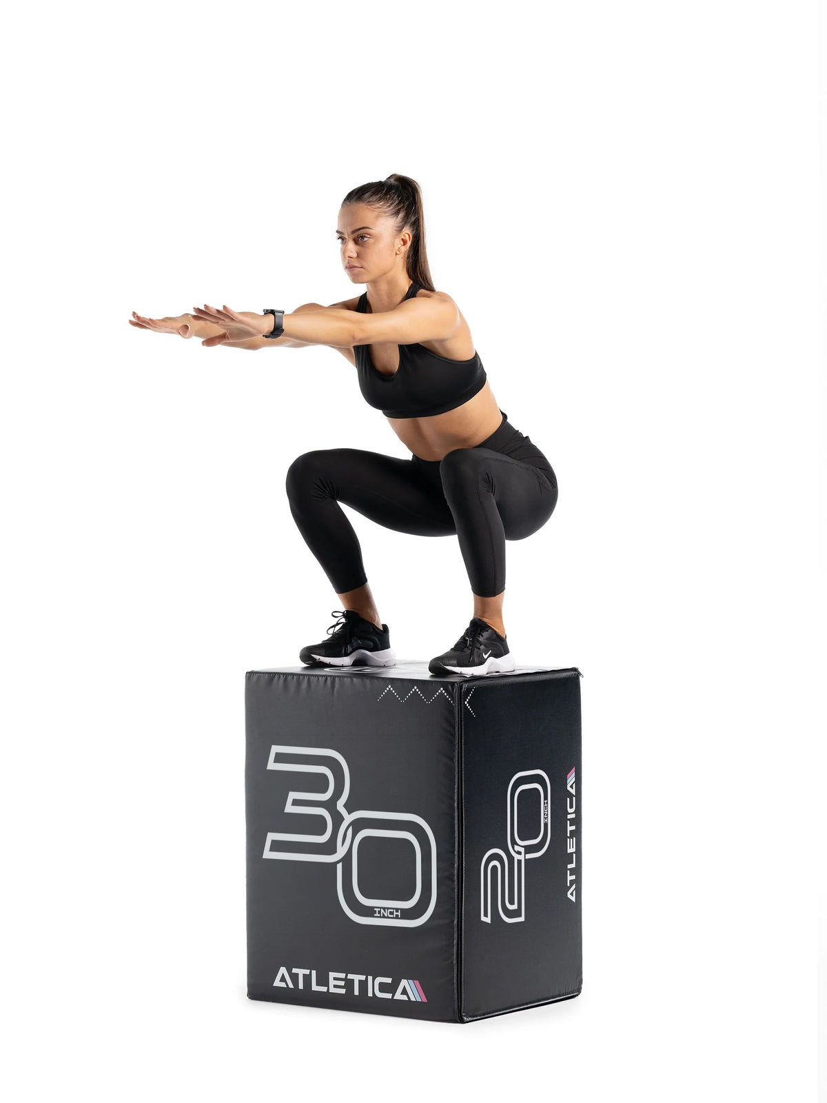 Plyobox Jump Box SoftStep - Squat on the black Plyobox for Leg Training