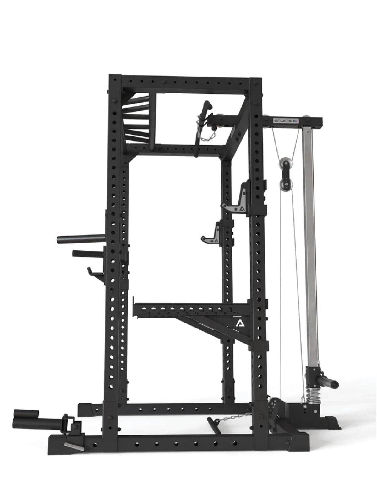 R7-Cage Power Rack 80" – Spotter Arms for safe solo training