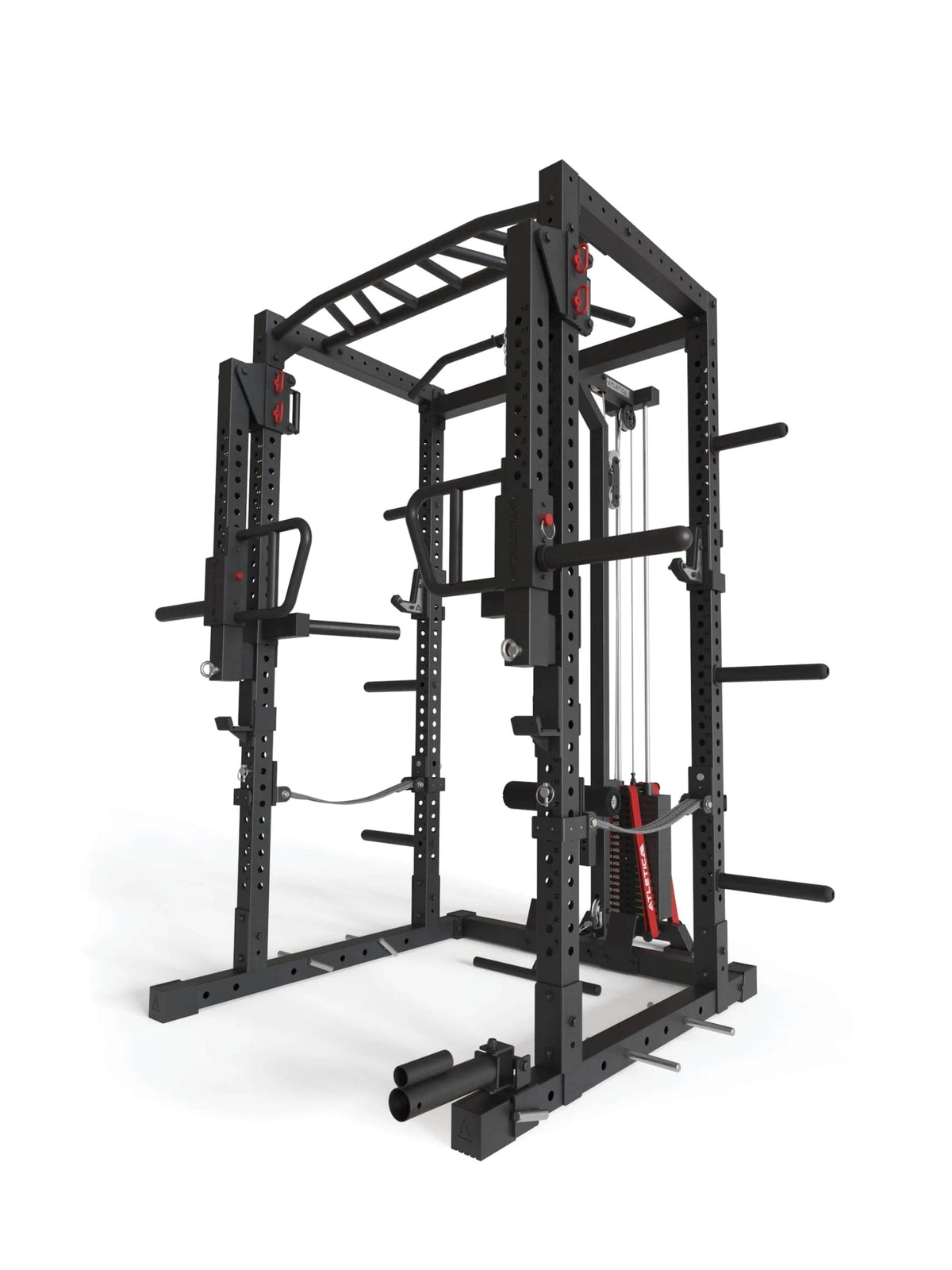 Atletica R7-Helix Power Rack with 200 lb or 265 lb weight stack