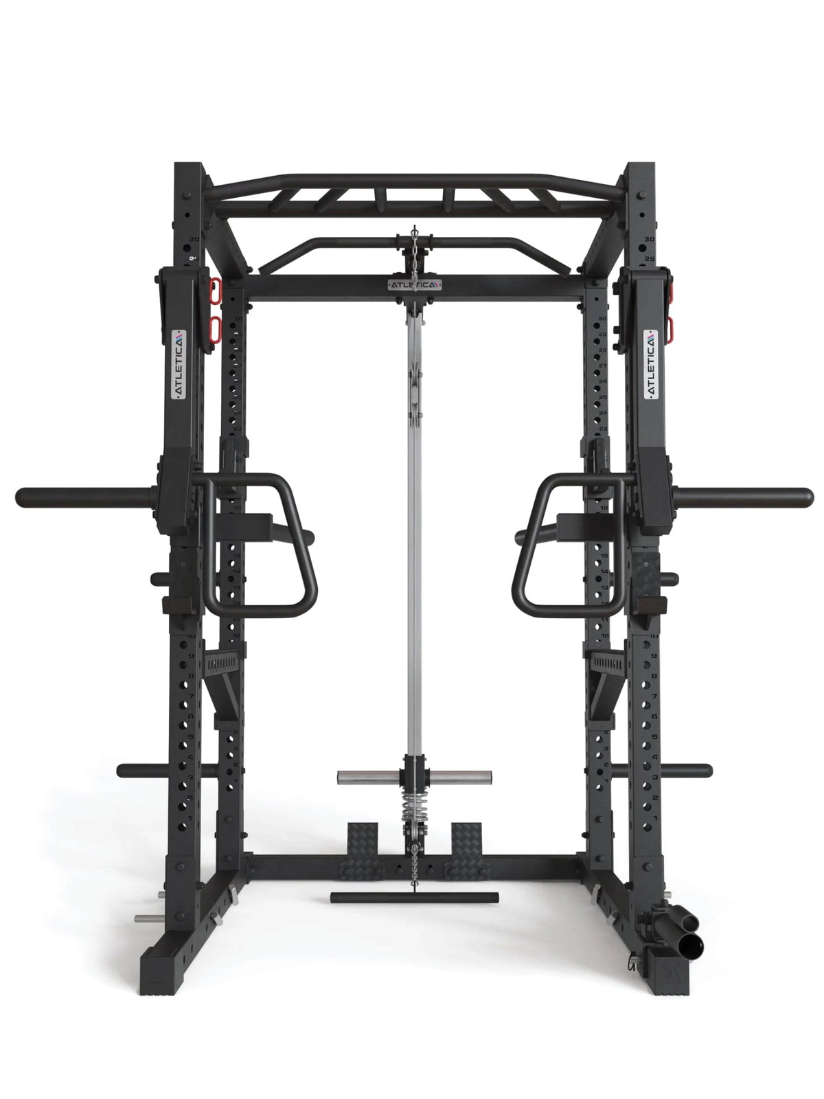 R7-Kano Power Rack with lat pulldown/low row, Jammer and Spotter Arms
