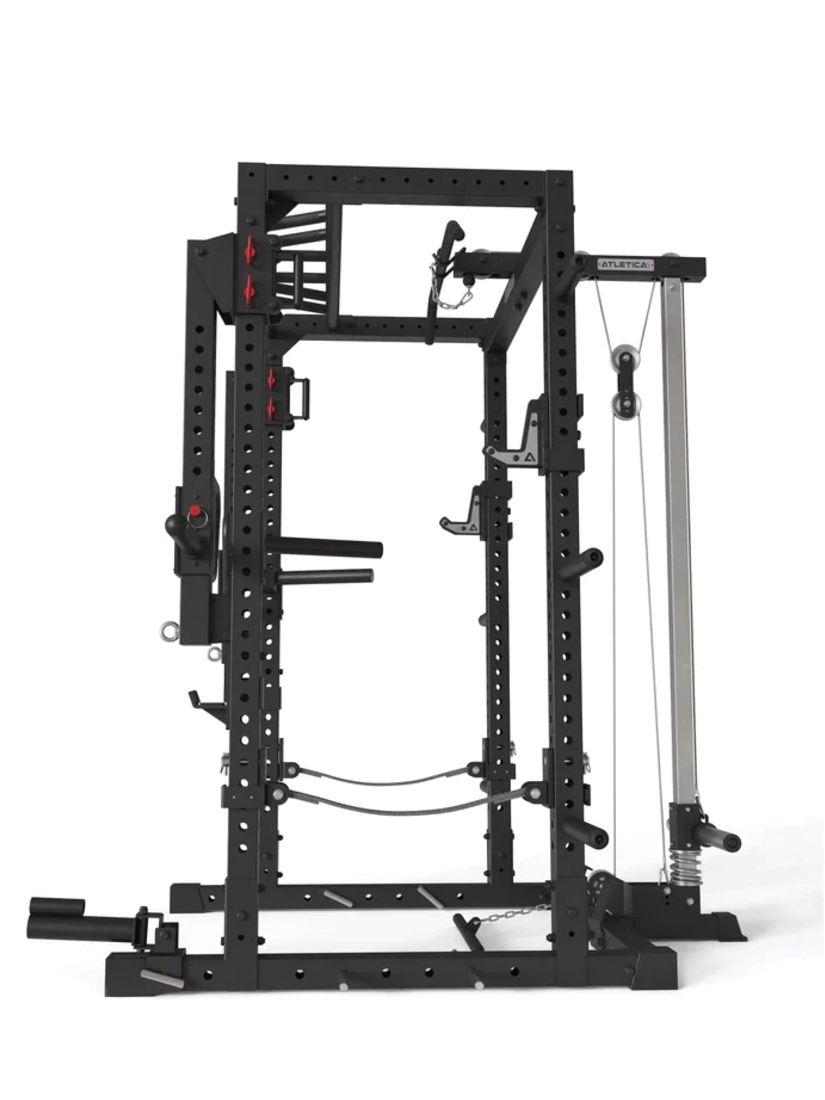 R7-Raiden Power Rack with Dip Station, Safety Straps and Lat Pulldown