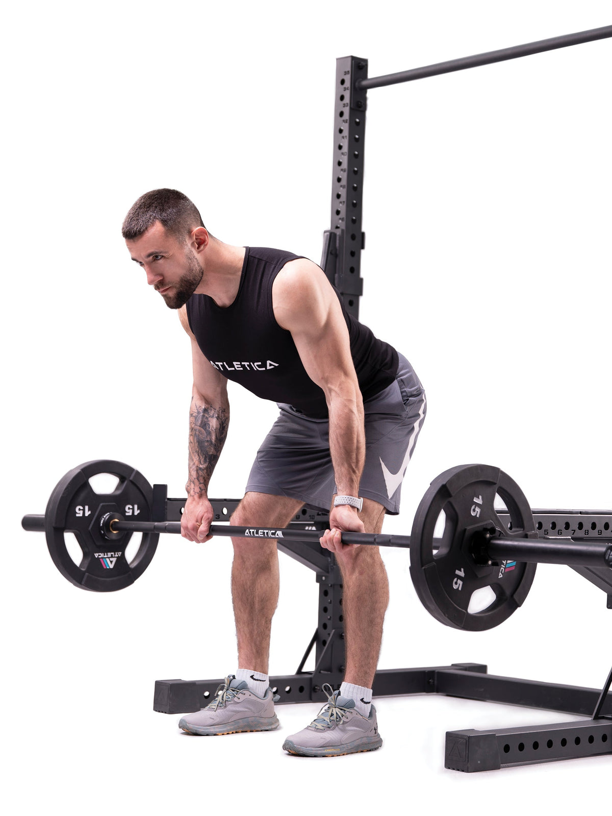Squat Rack R7: Deadlift with the Barbell – for Bench Press and Shoulder Press in the Home Gym