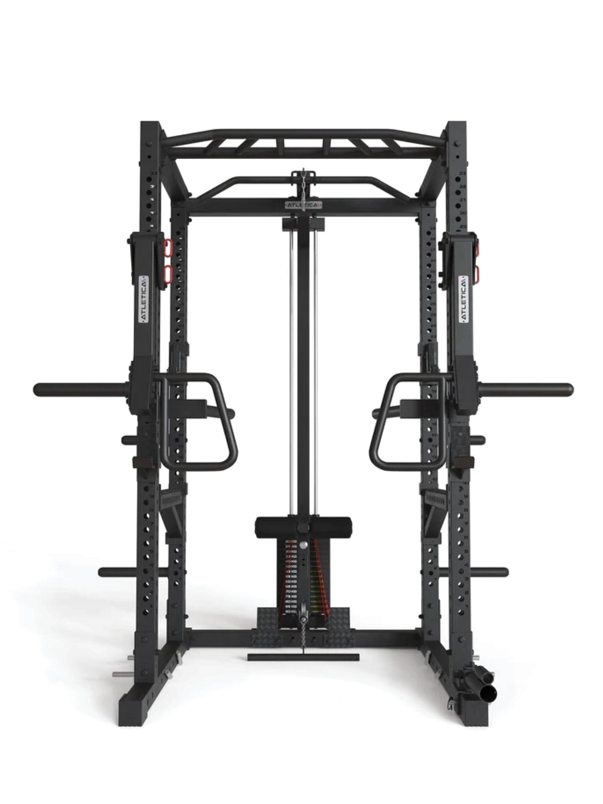 Power Rack R7-Stryker: with Lat Pulldown, Jammer Arms, Spotter Arms and Dip Station