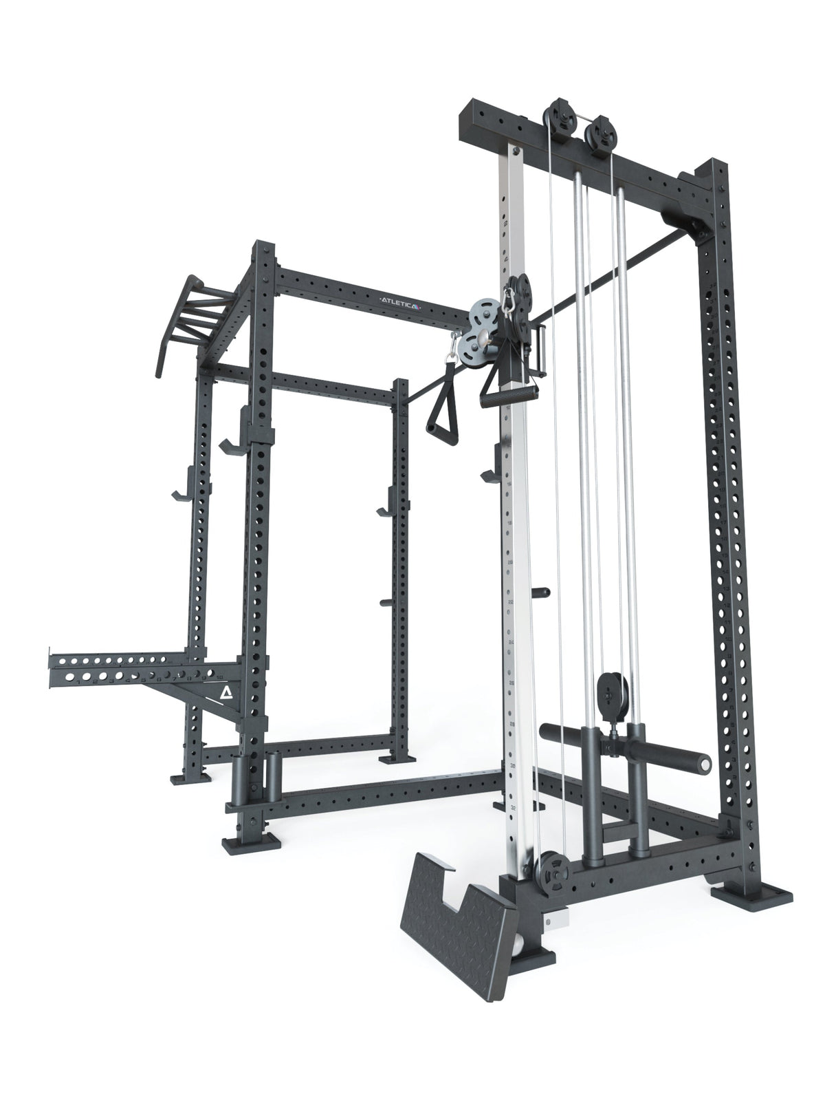 R8 Drift PRO Power Rack - cable pulley, pull-up bar, weight stack