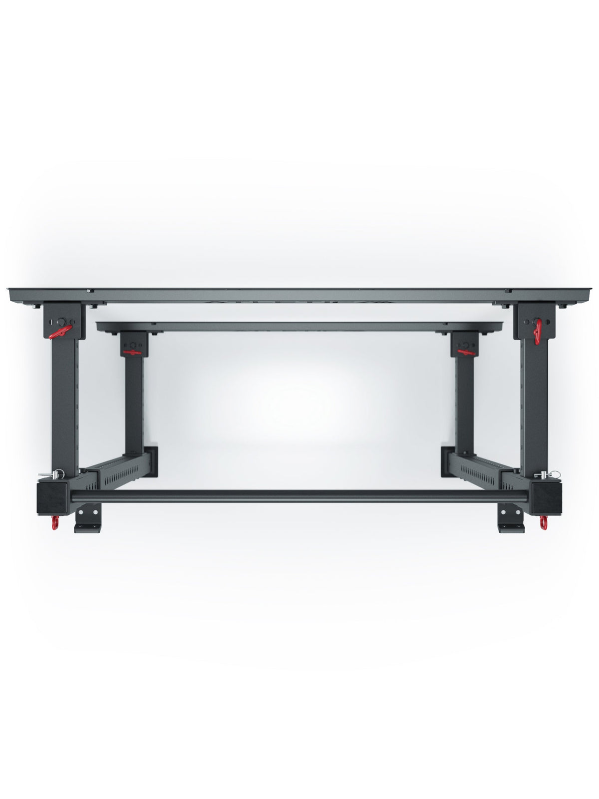 R7 Wall Rack - compact, foldable metal wall frame with red safety pins