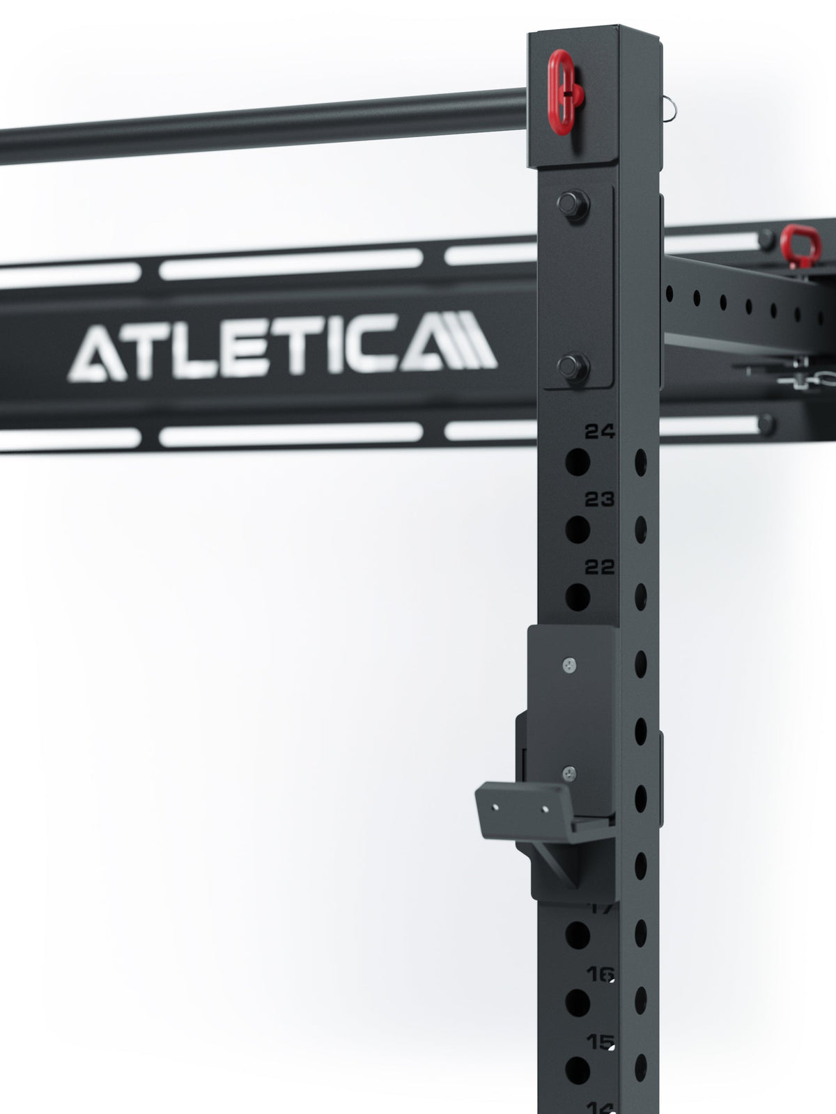 R7 Wall Rack - Black Wall Frame with Perforations, Hooks and Logo