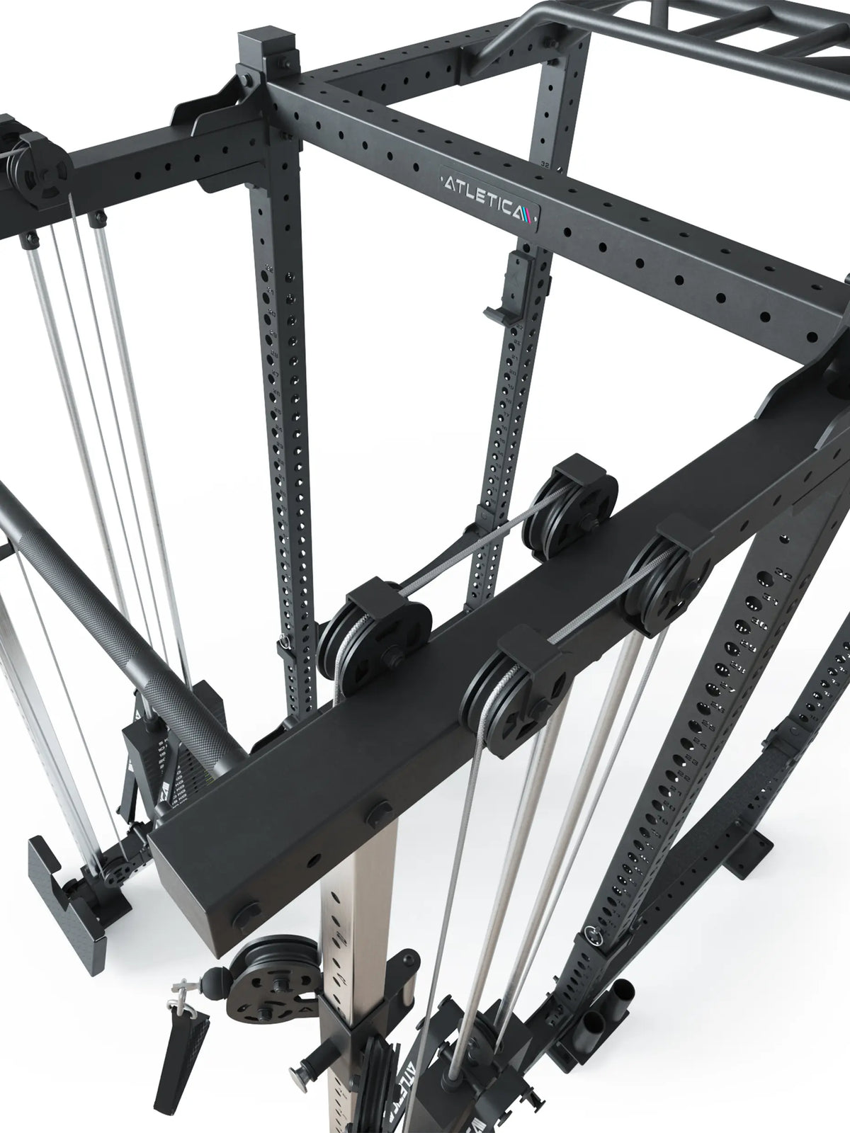 R8 Duality PRO Power Rack – dual cable pulley, Plate Loaded or with weight stack