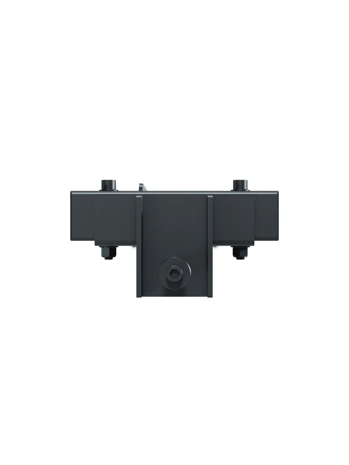 Storage Shelf for Dumbbells on the R8 Power Rack - Detail Bracket in the Center with Screw Connection
