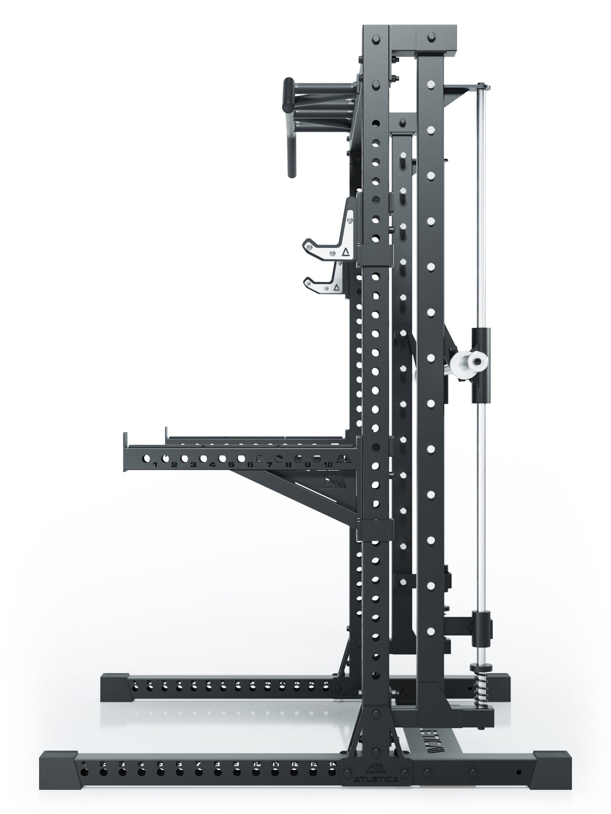 R7 Saber - Squat Rack with Smith Machine, Weight Plate holder, Pull-Up Bar