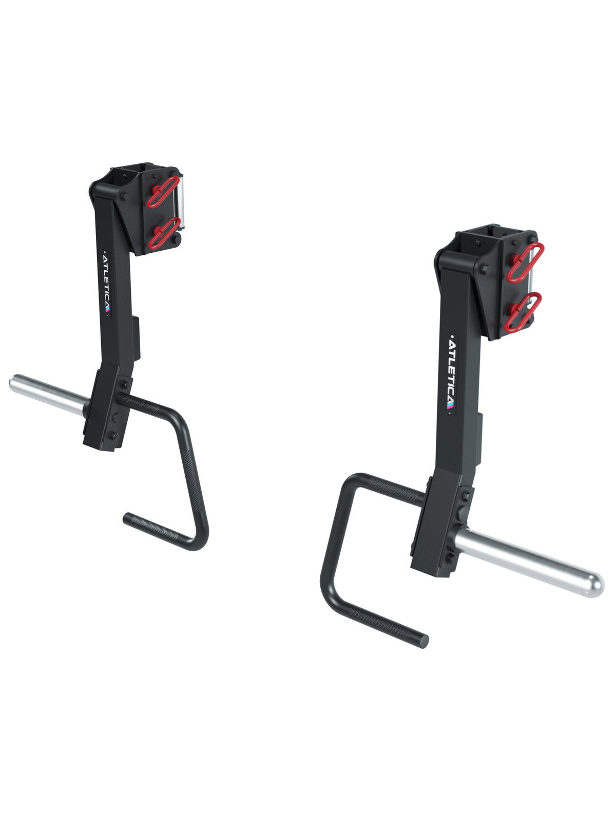 Atletica R8 Jammer Arms Pair - for Strength Training on the R8 Power Rack, with Red Safety Pins