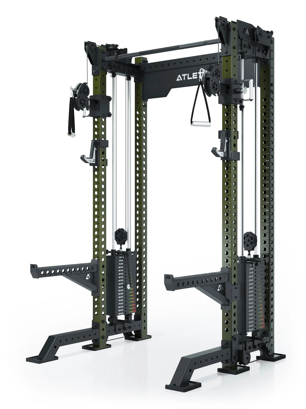 R8 Bradley Power Rack - cage with cable pulley, pull-up bar, weight stack