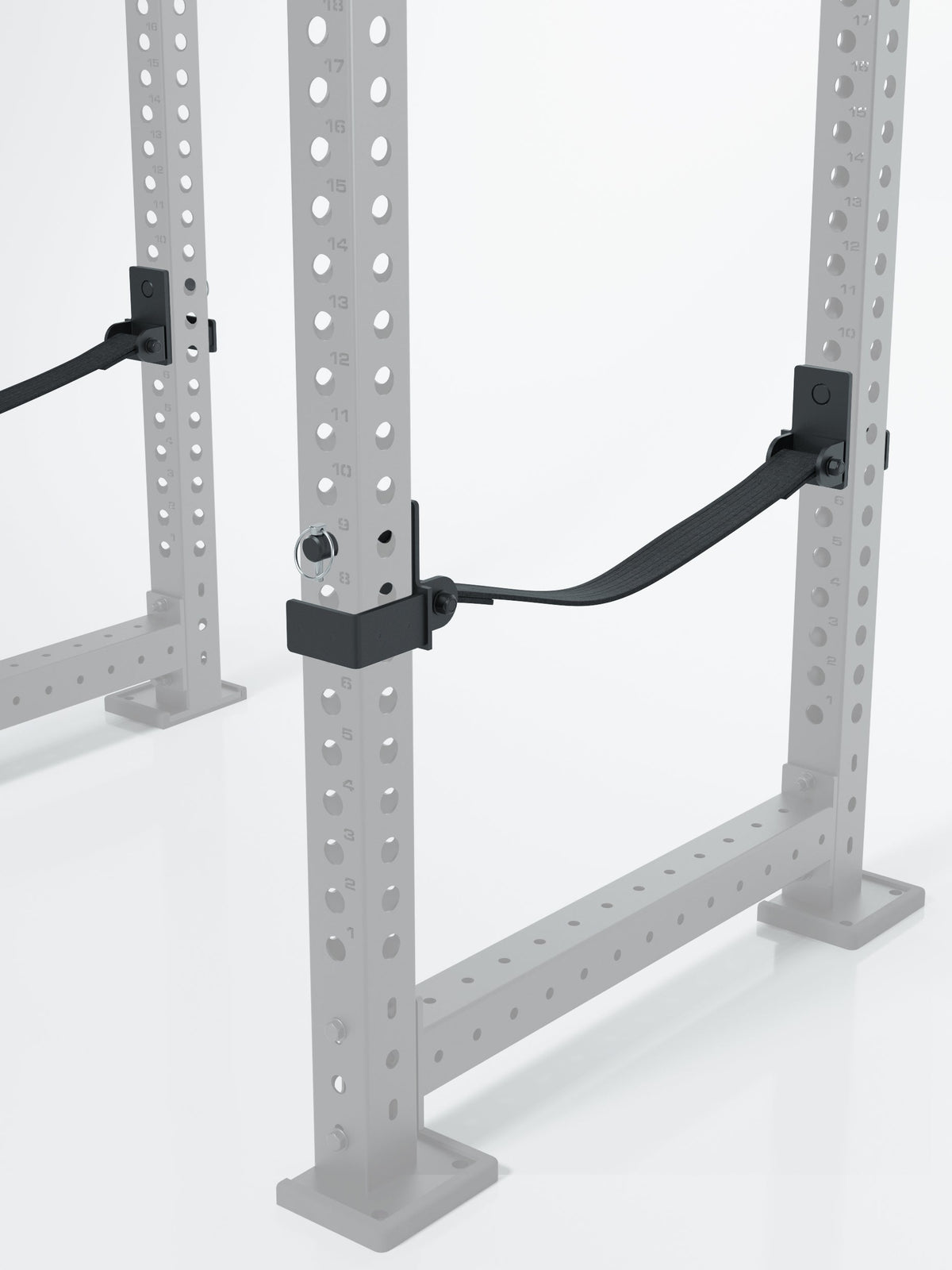 R8 Safety Straps: flexible safety supports for barbells on the R8 Power Rack, 30.5"