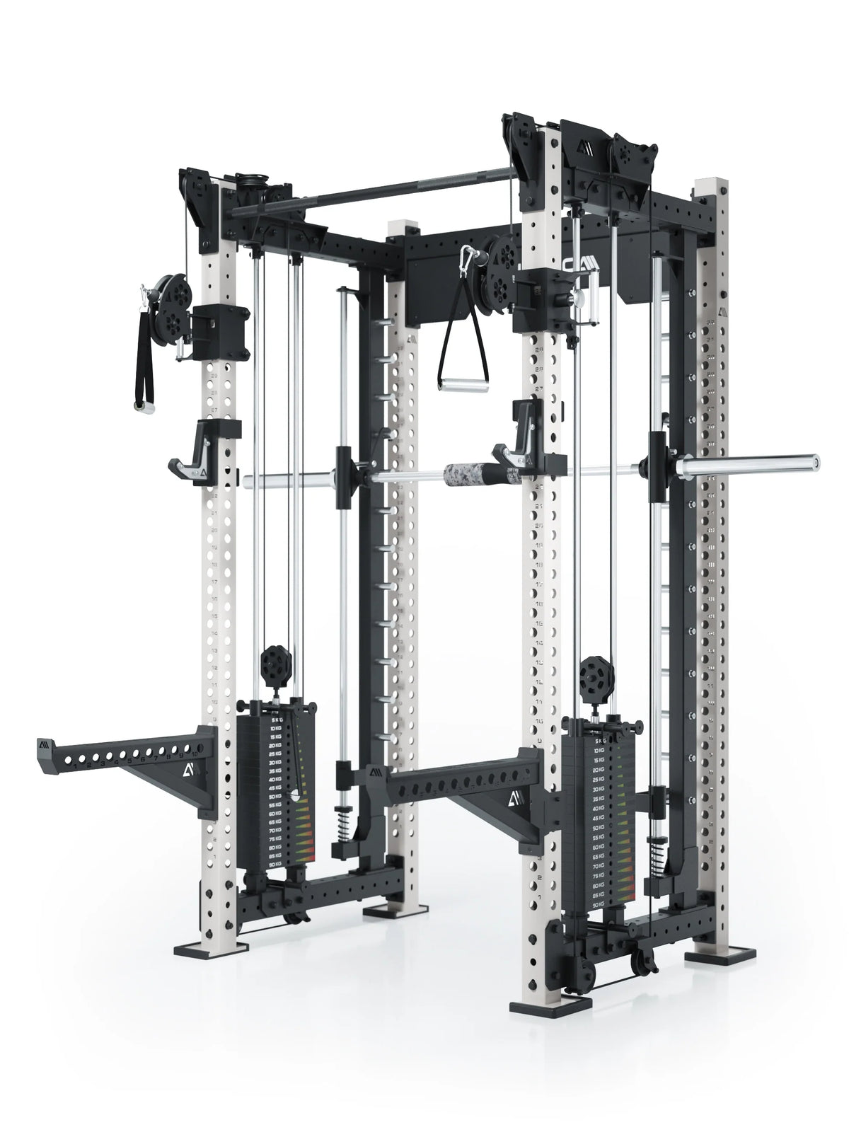 R8 Bradley Power Rack - Cage with Smith Machine, Cable Pulley, Weight Stack, Pull-Up Bar