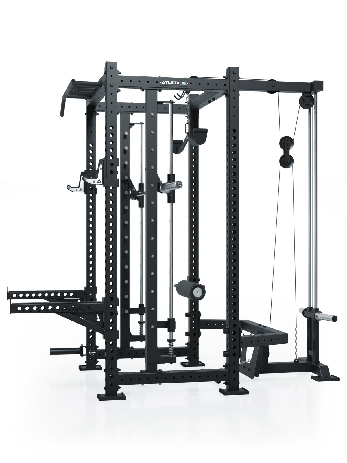R8 Commander Power Rack with cable pulley, Pull-Up Bar, weight plate holder