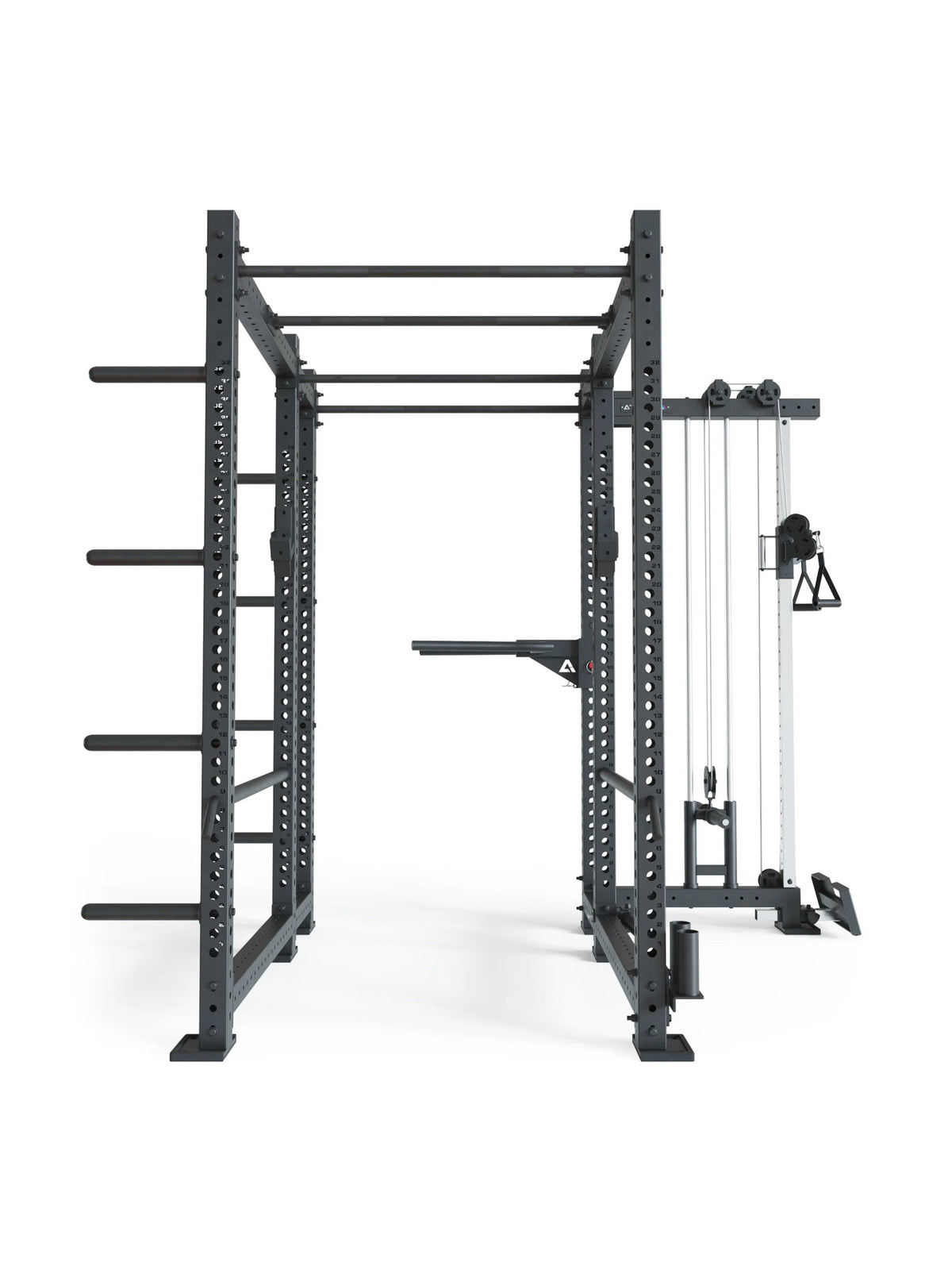 R8 Raptor PRO - Power Rack with Pull-Up Bar, Cable Pulley, Dip Bars, weight plate holder