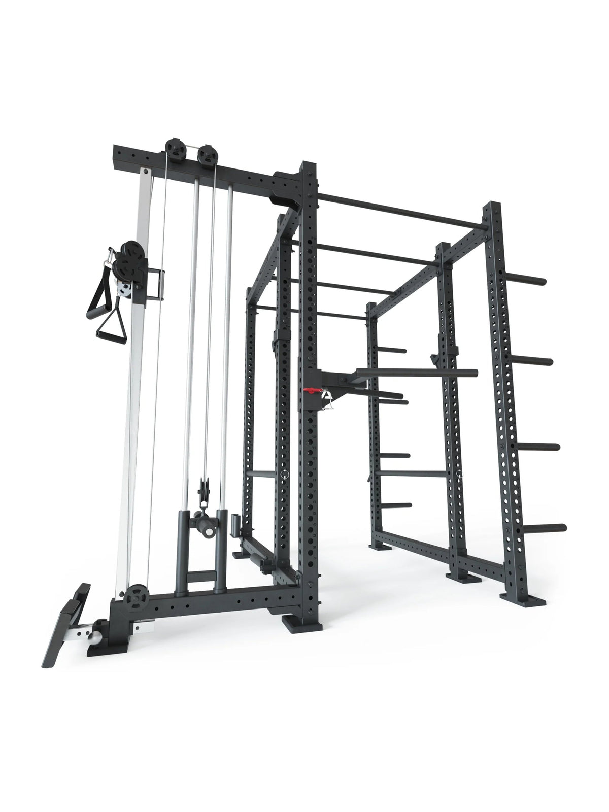 R8 Raptor PRO - Power Rack with cable pulley, pull-up bar, weight plate holders
