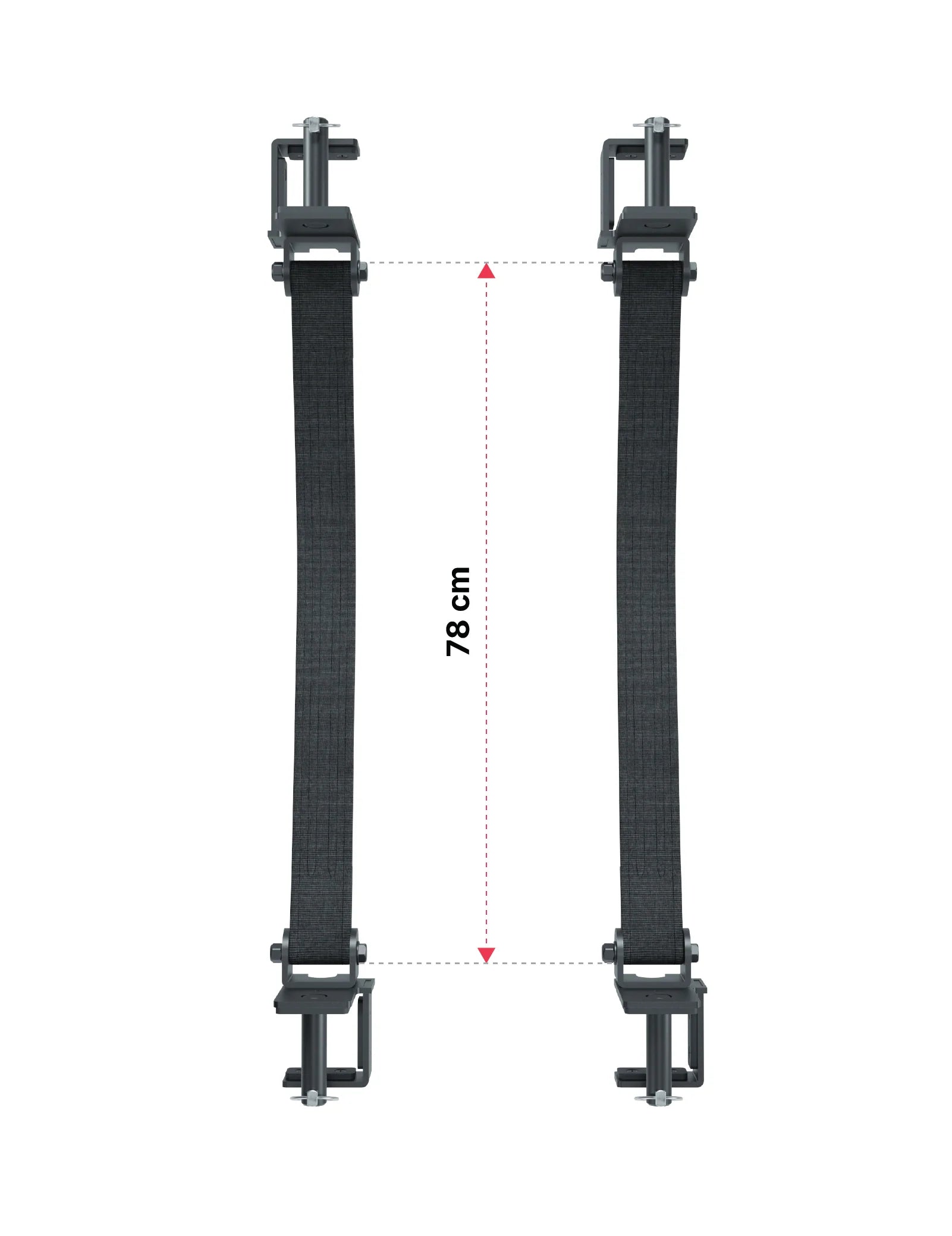 R8 Safety Straps | 78 cm: Dimensionen