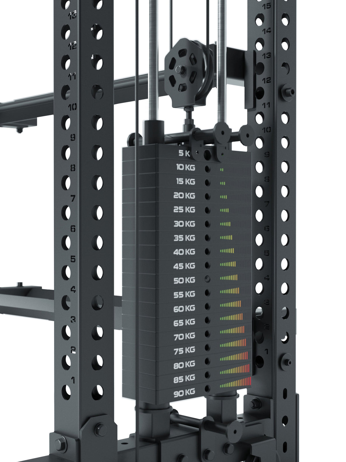 R8 Vulture Power Rack - weight stack with 10-200 lb, for squat, bench press and deadlifts