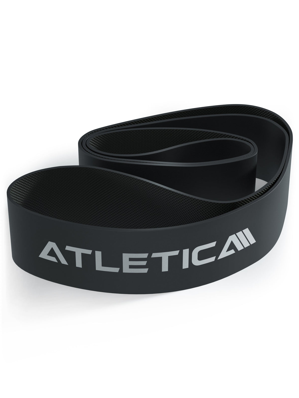 Atletica resistance band level 9, black, coiled loop