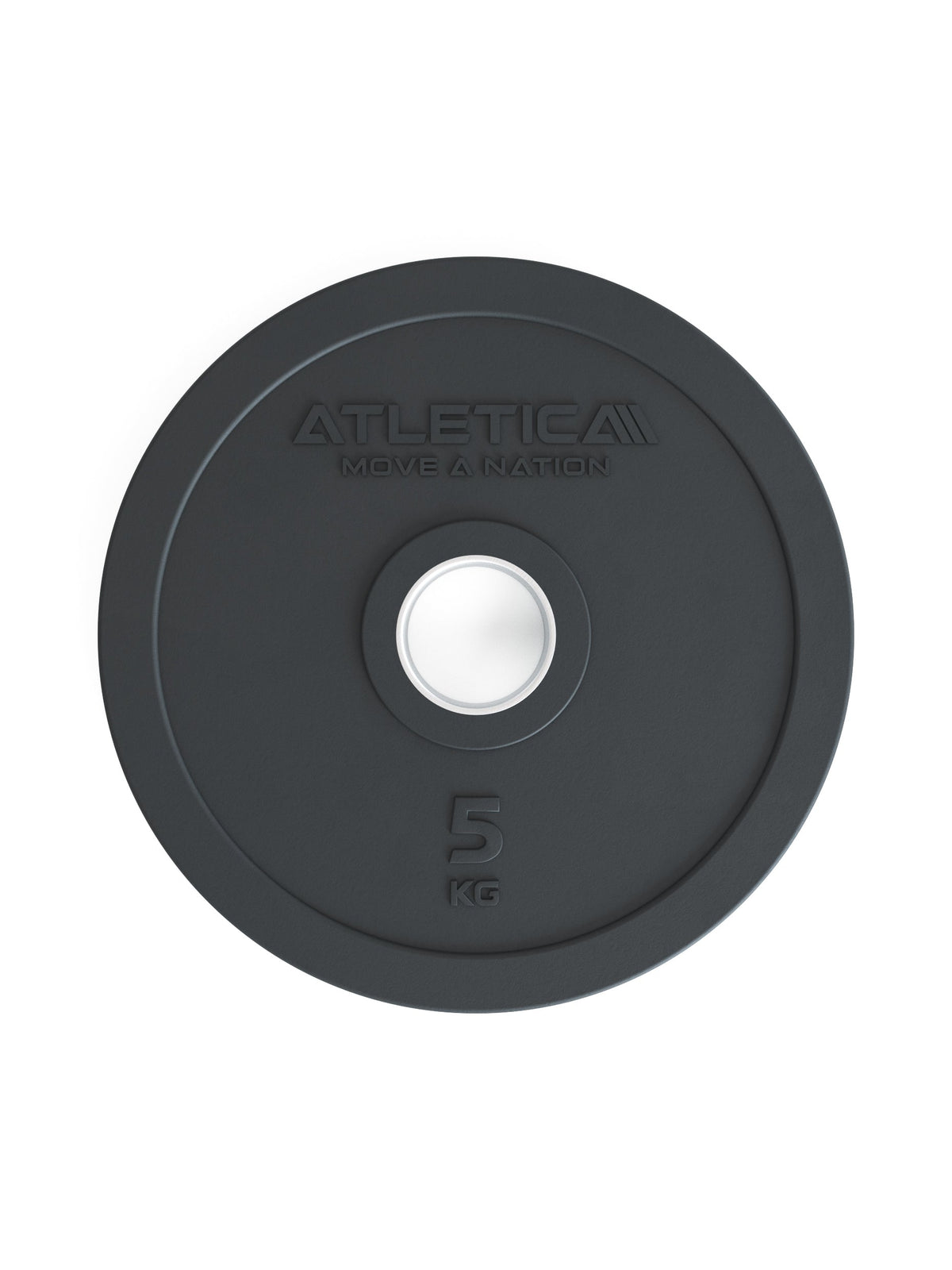 Atletica Rubber Plate 10 lb, black, front view