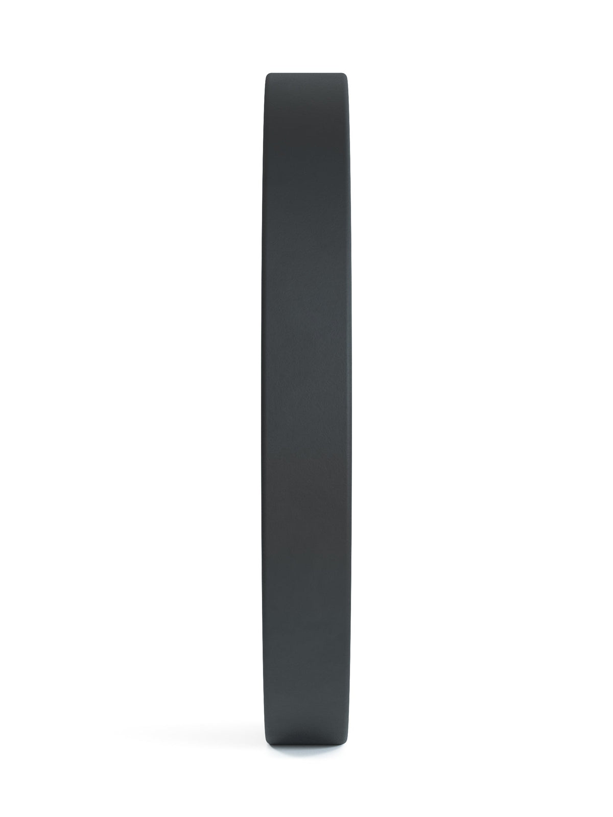 Atletica Rubber Plate, black, upright edge view from the side