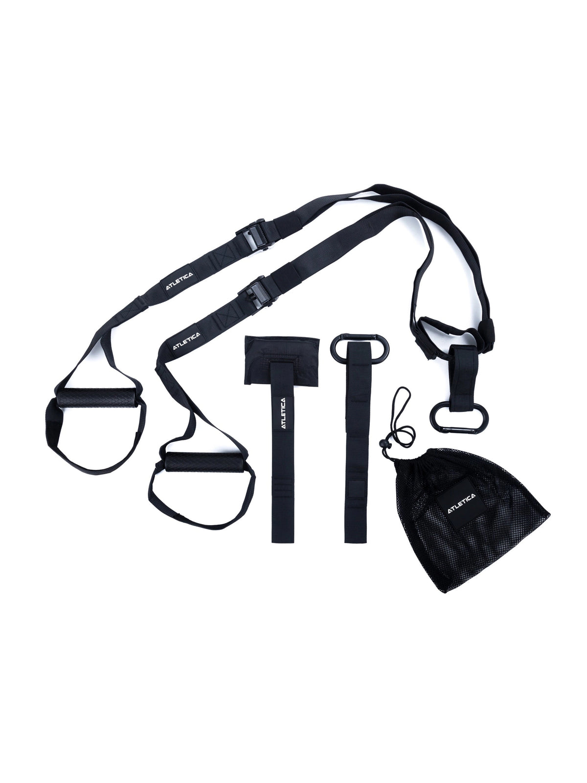 Atletica Suspension Trainer Set with accessories and carrying bag