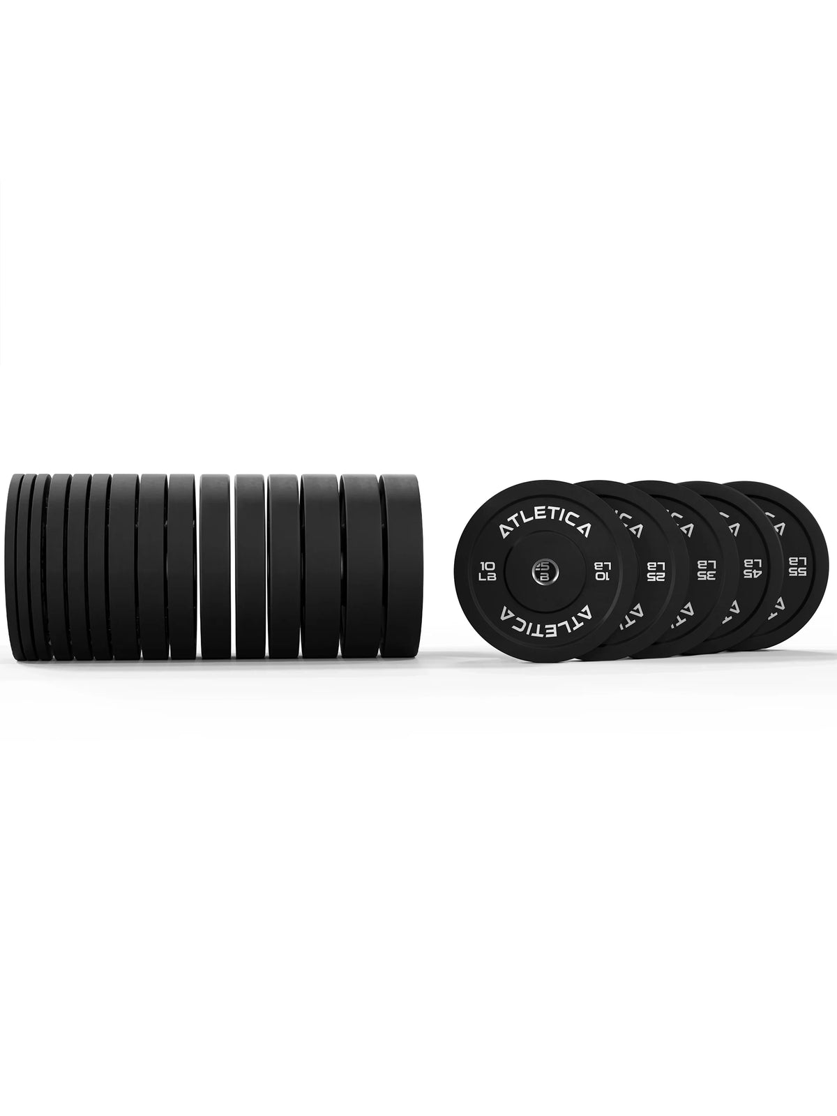 Bumper Plates Weight Plates 680 lb Set by Atletica