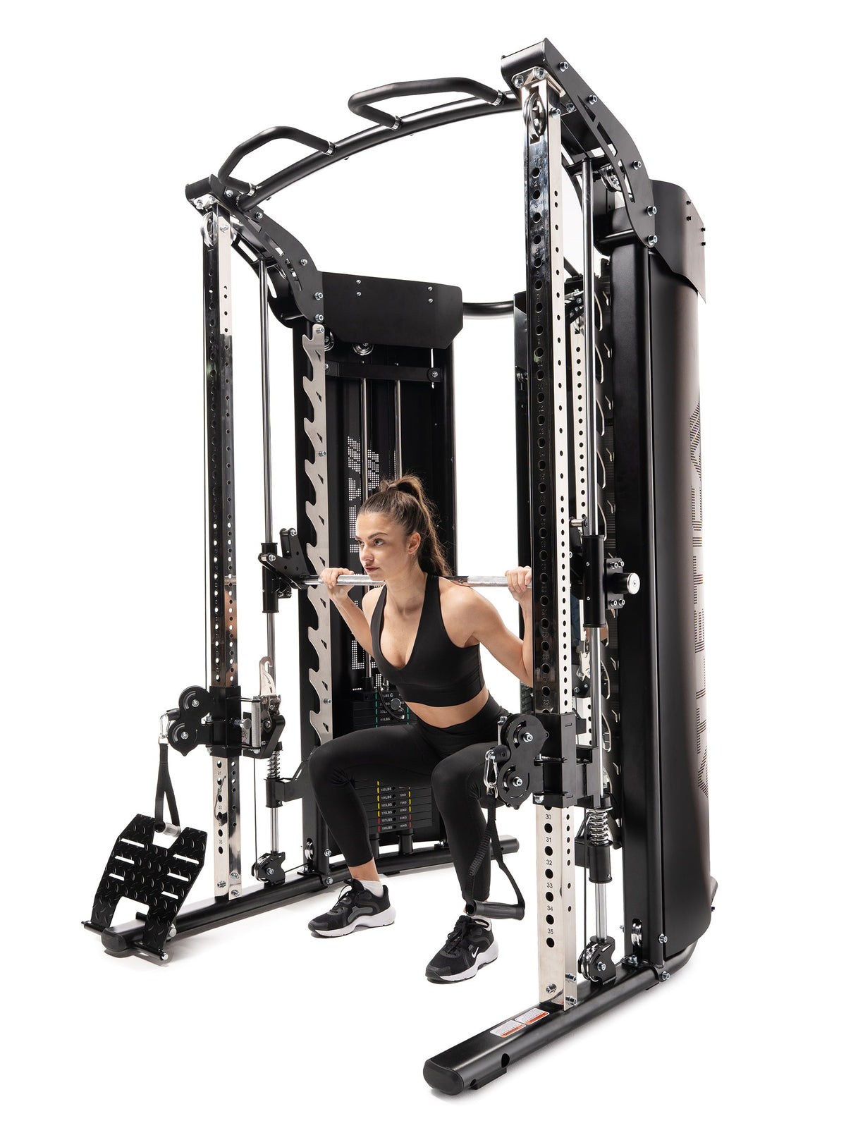Home Gym Quantum Pro Smith Machine exercises with the bar