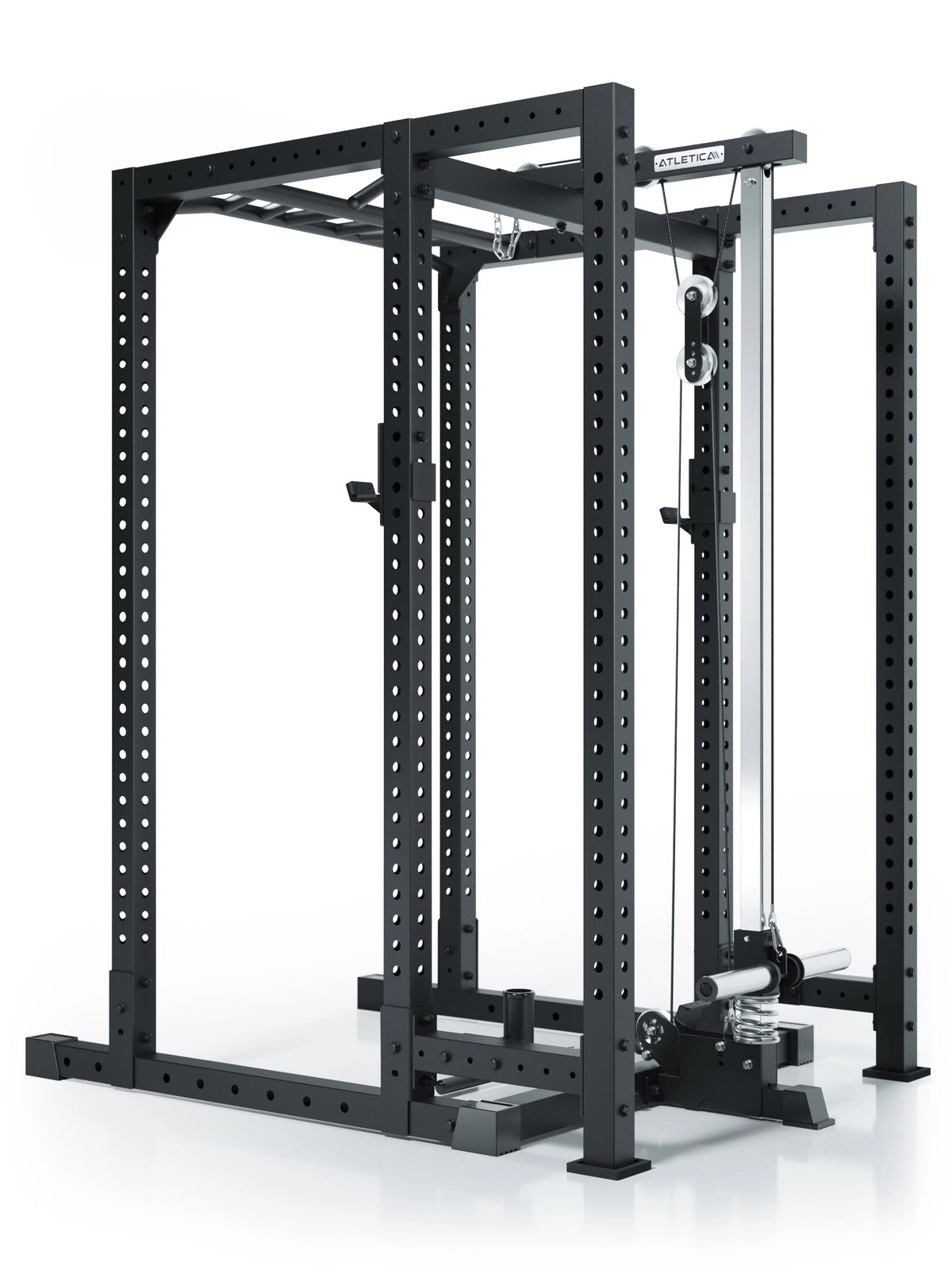 R7 Sixleg Extension 79" attachment - on the R7 Rack with Cable Pulley and Pull-Up Bar