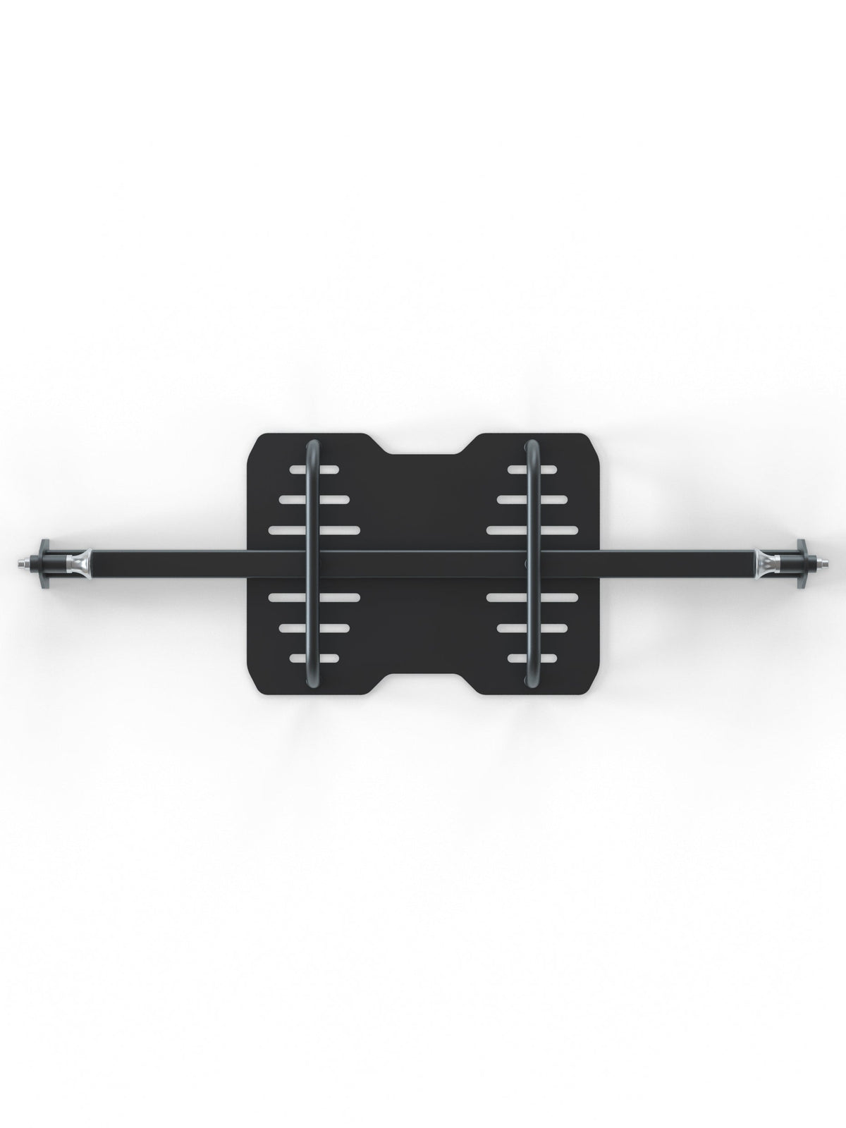 Leg Press - Black Attachment with Two Metal Bars, Horizontal Slots