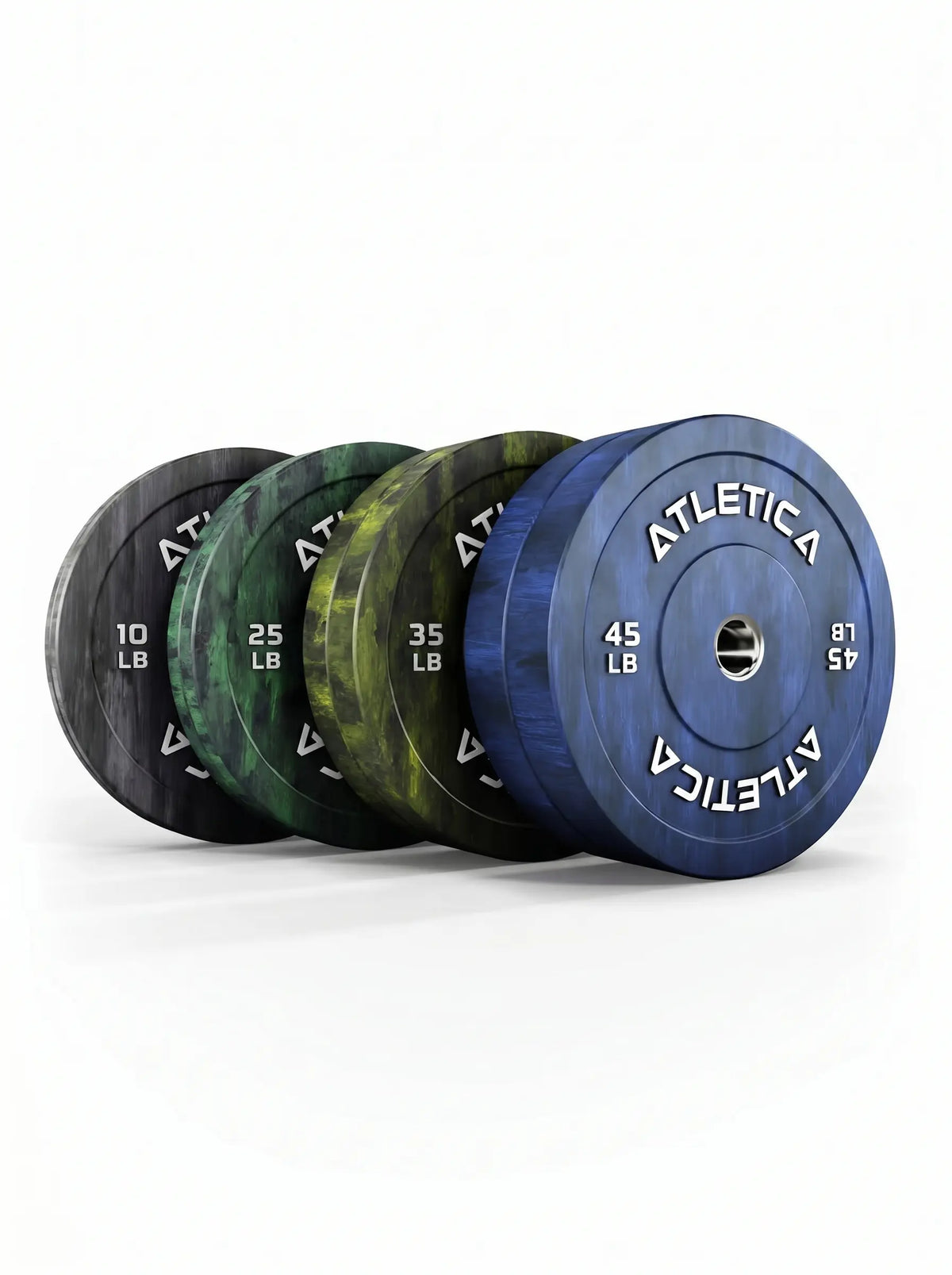 Fusion Bumper Plates 230 lb Set - Pairs in 45 lb, 35 lb, 25 lb, 10 lb