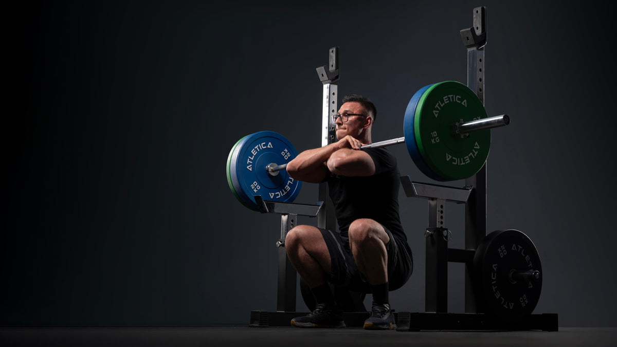 Front squat at the Atletica squat rack