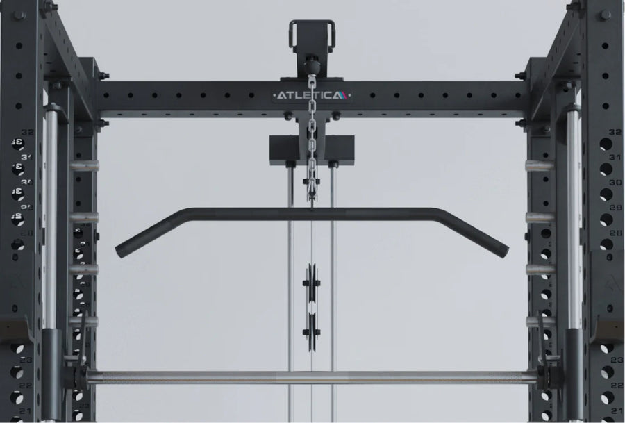 Optional lat pulldown unit