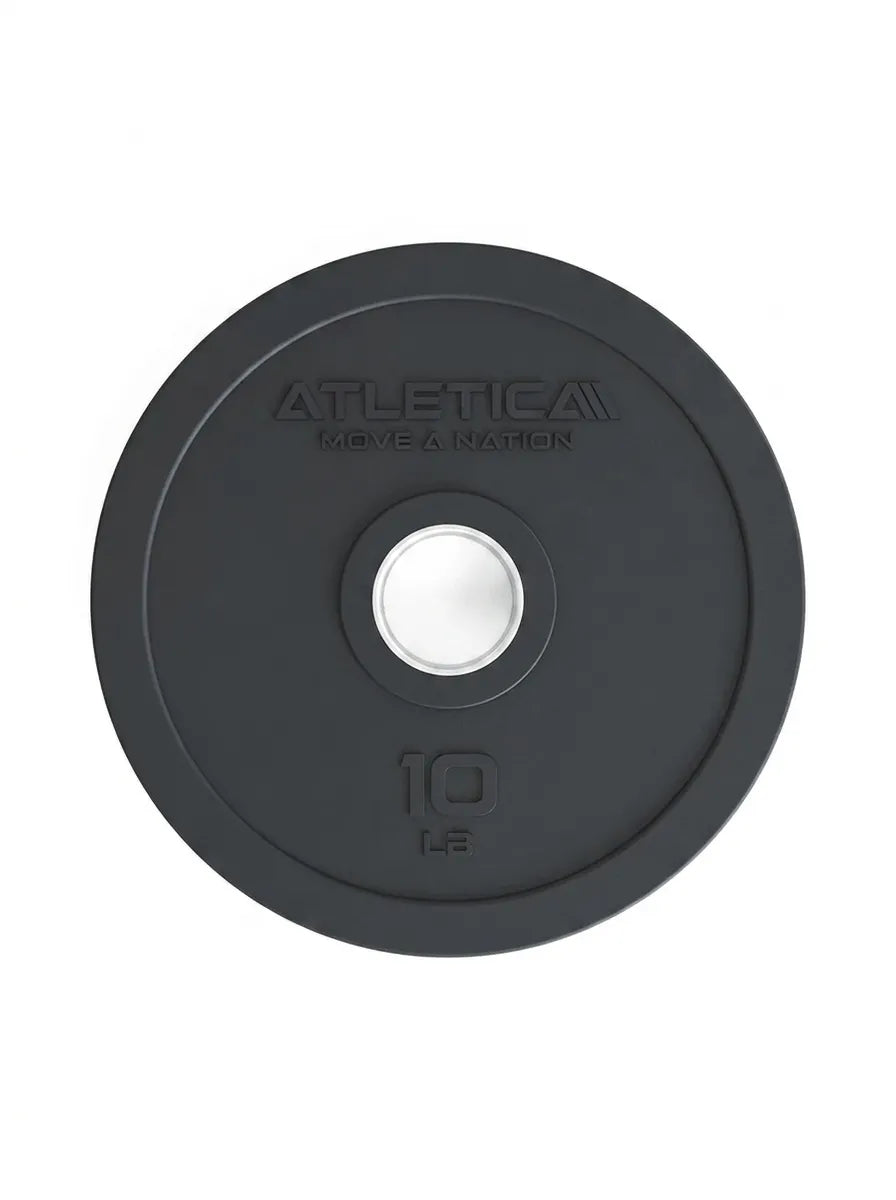 Rubber Plates - black weight plate, 10 lb, central hole