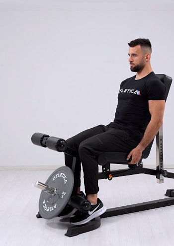 Leg Extension auf der Hantelbank