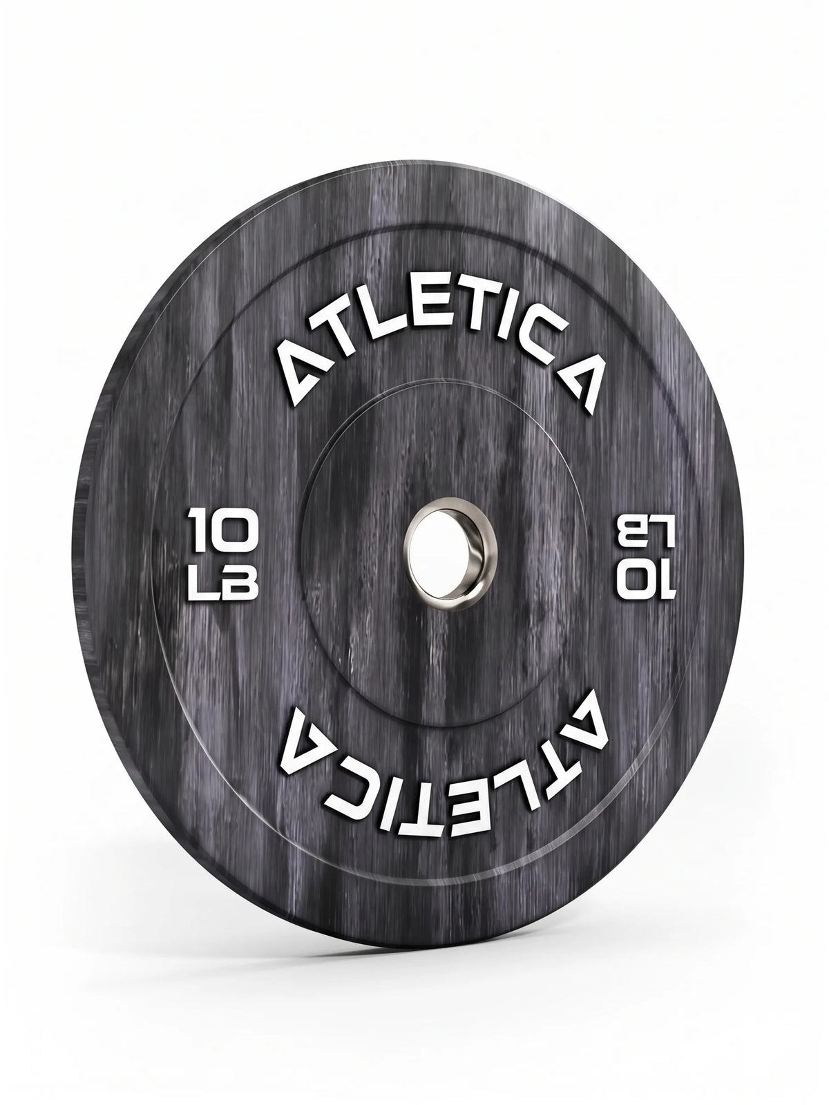 Fusion Bumper Plates - black weight plate, 10 lb, for weightlifting and functional training
