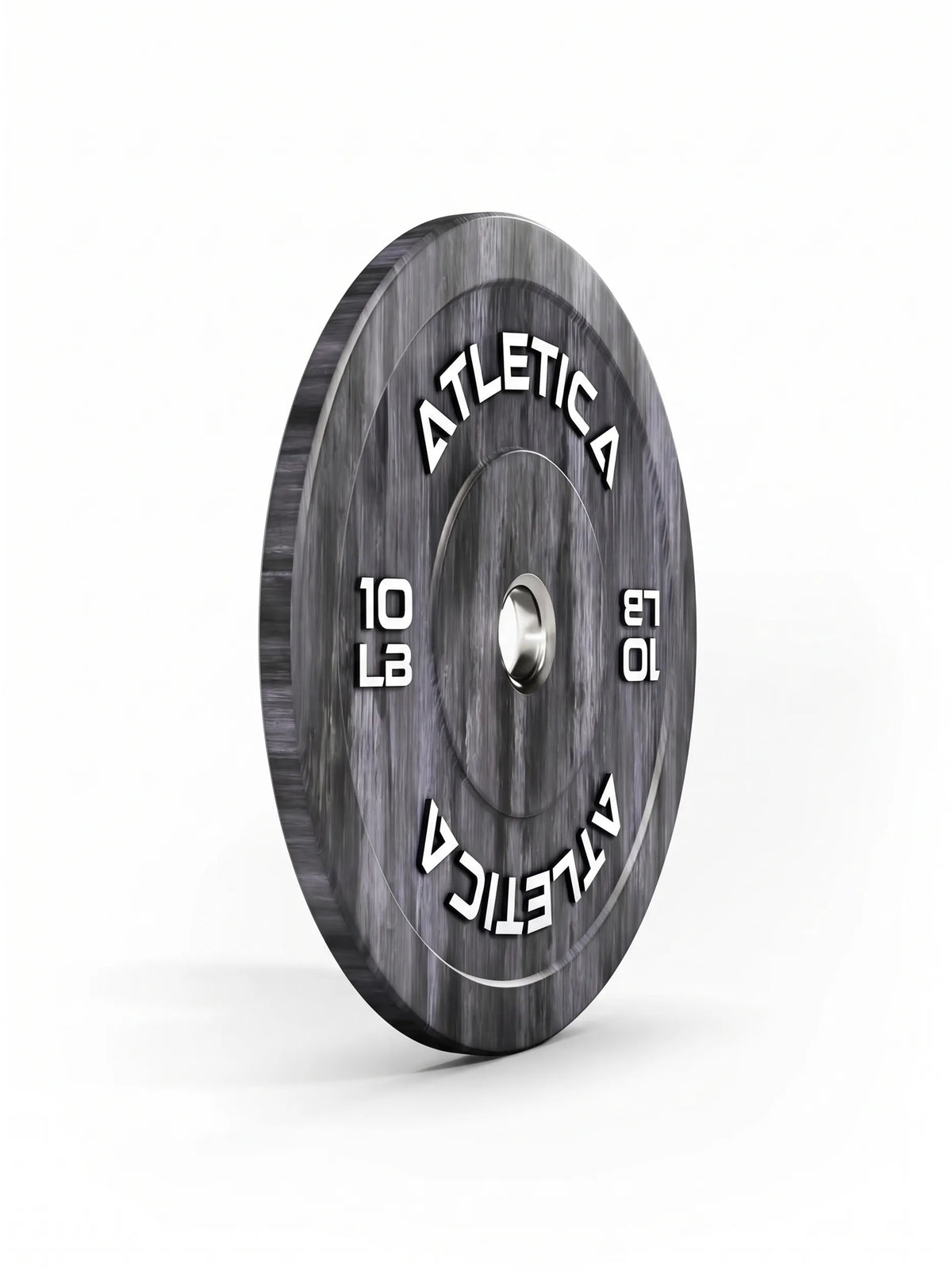 Fusion Bumper Plates - black weight plate, 10 lb, for weightlifting and functional training