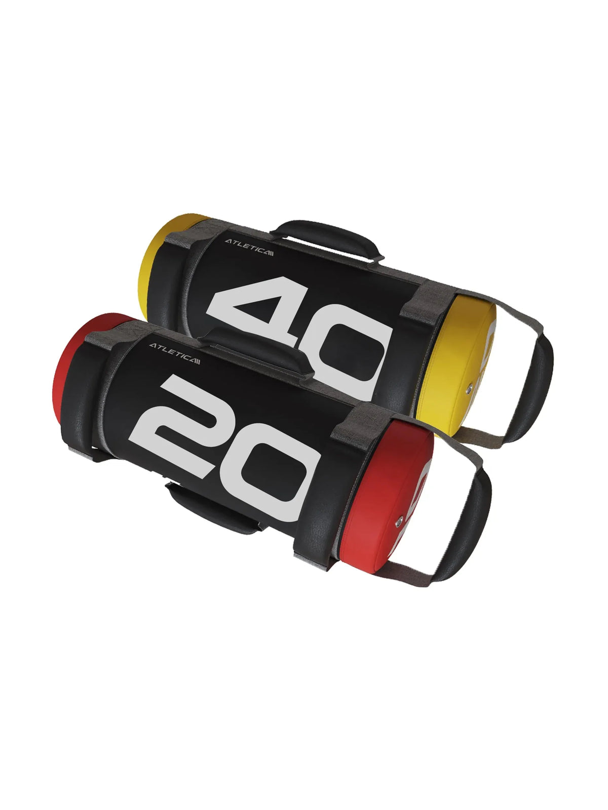 Power Bag Set 20 and 40 lb, with red and yellow ends, for functional training