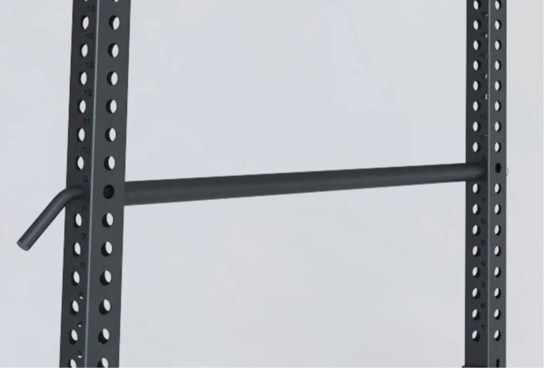 Pin-and-Pipe-Safeties am R8 Base 2 Power Rack