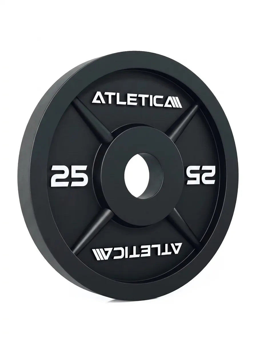 Iron Plates - black Cast Iron weight plate 25 lb, round shape, central hole