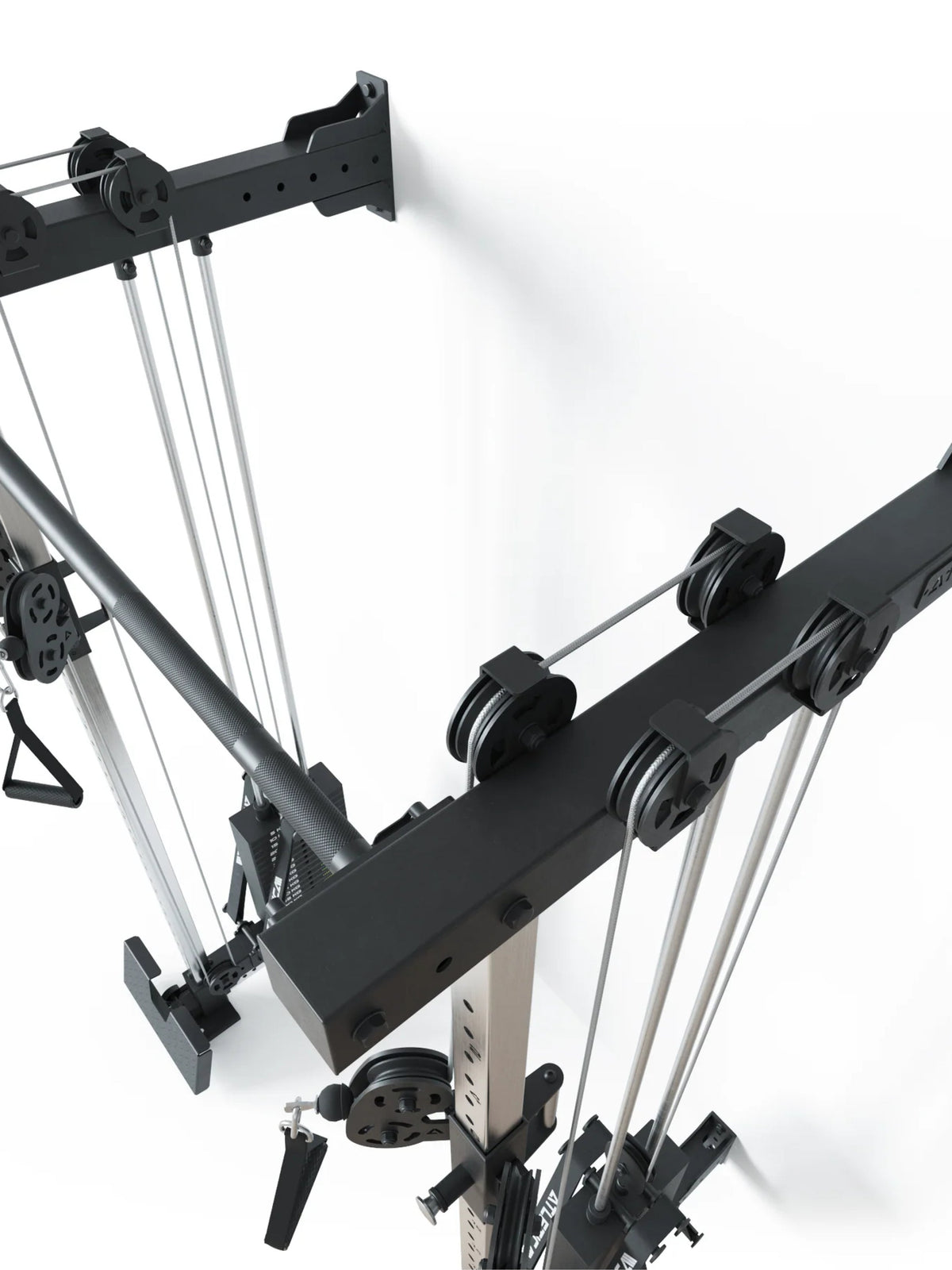 R8 Nitro Cable Rack - functional trainer with pulleys, handles, weight plates, wall mount