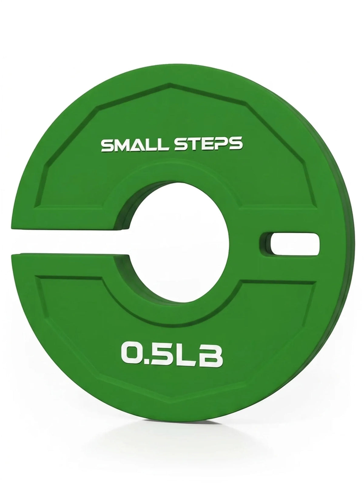 Add-On Flex Plates Colored - Green weight plate 0.5 lb, round shape with recess