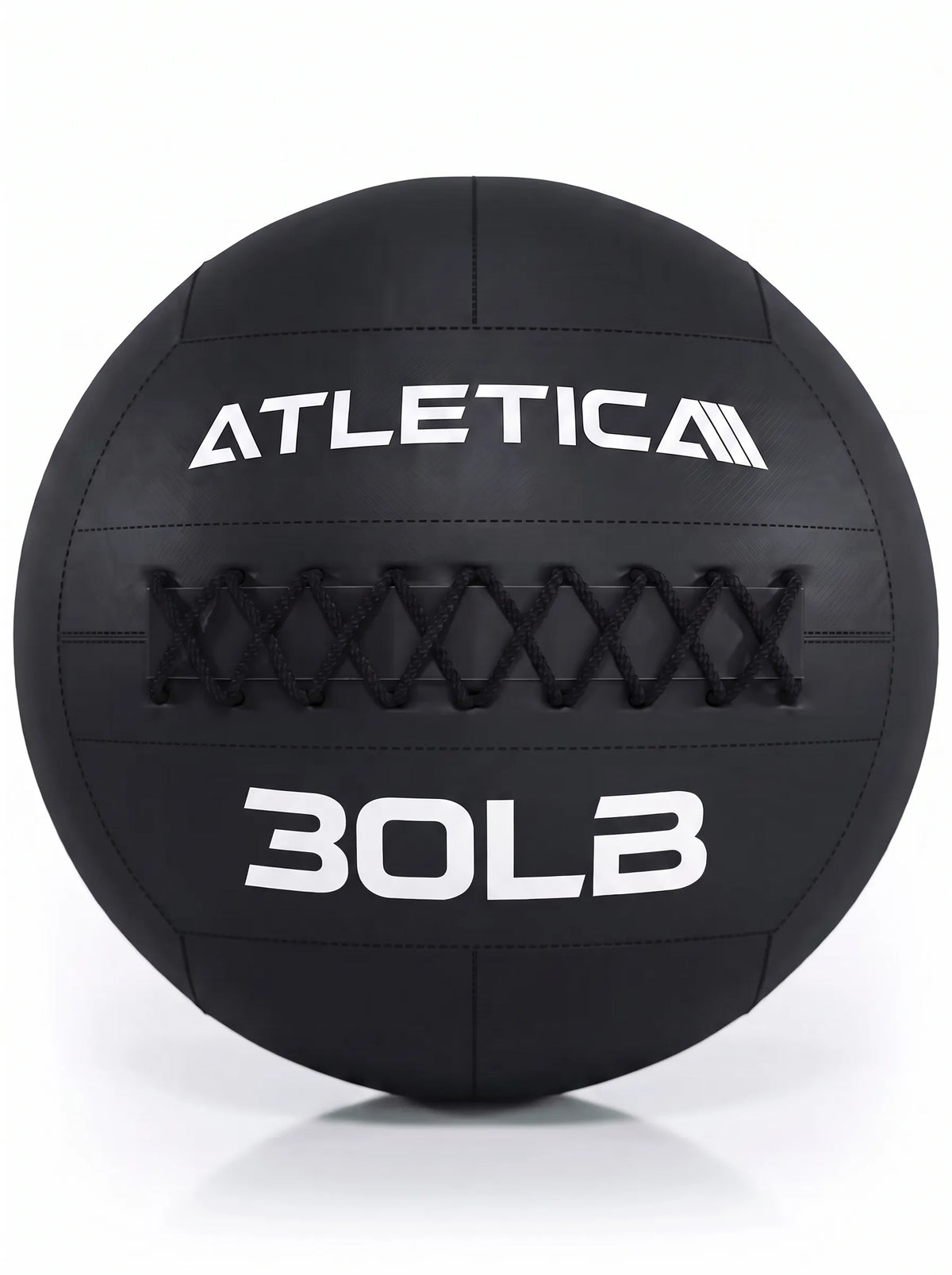 Atletica WallBall - 30 lb, stitched surface, made of synthetic leather, for functional training and core exercises