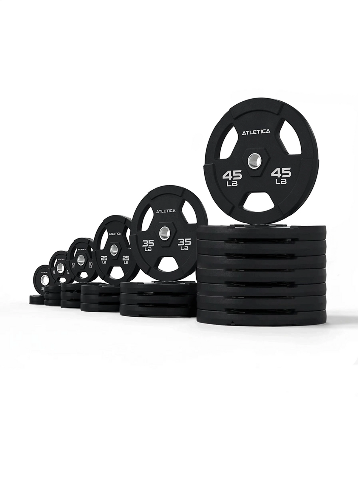 3H Gripper Plates 700 lb Set with black weight plates in various weight classes