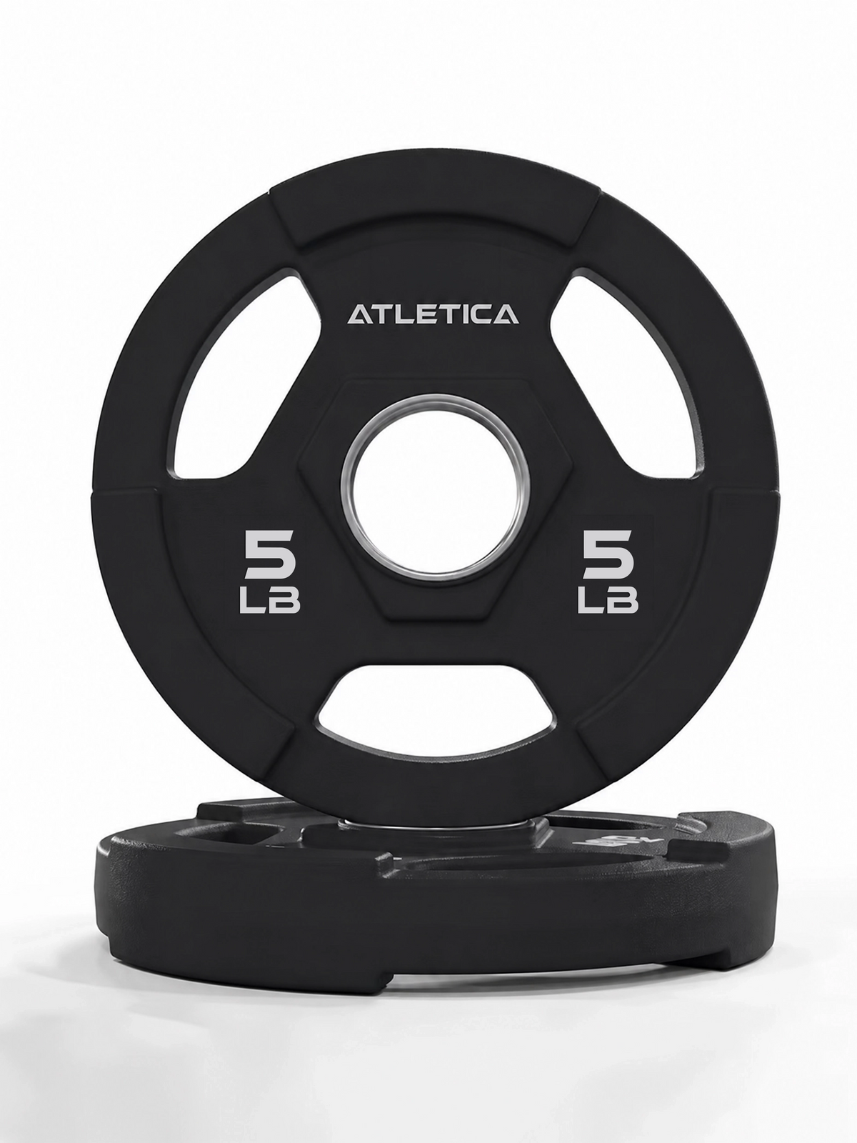 3H Gripper Plates pair 5 lb with polyurethane coating – for barbell training and strength sports
