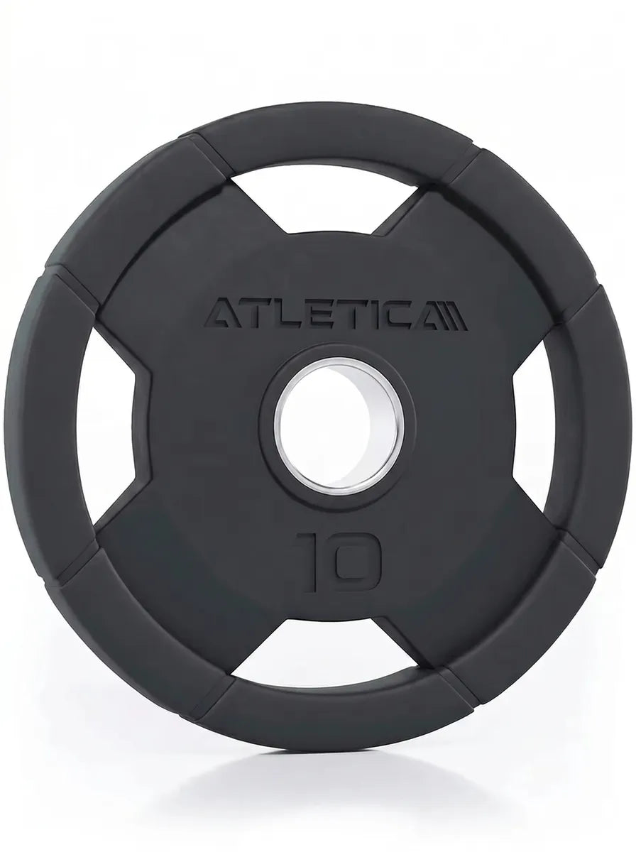 Atletica 4H Gripper Plate 10 lb, front view with four grip handles