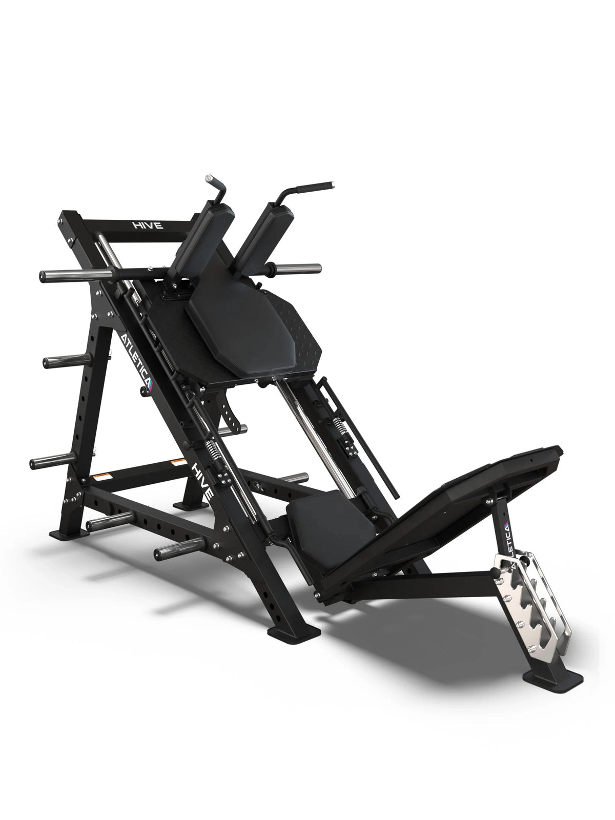 HIVE Leg Press by Atletica: Sturdy seat, back and shoulder padding